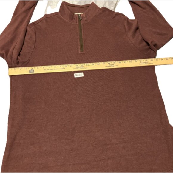 Joseph Abboud Men's 1X Long Sleeve Zipper Classic fit Collared Sweater Top - Picture 15 of 16